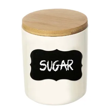 

8Pcs/Set Environmental pvc label Kitchen Craft Stickers for Jar Organizer Can Labels Chalkboard Home Decor kitchen tools GHMY