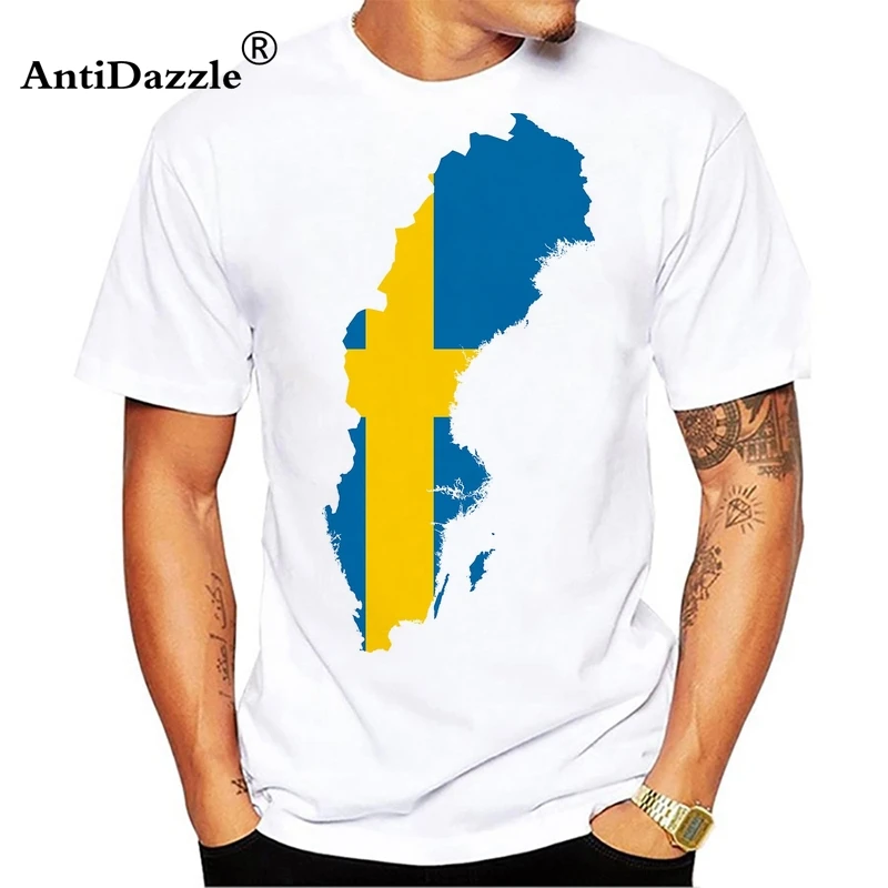

Hot Cotton Men T-shirts Nordic Cool Viking God Stockholm Man Tee Scandinavia Sverige Sweden Punk White Clothing