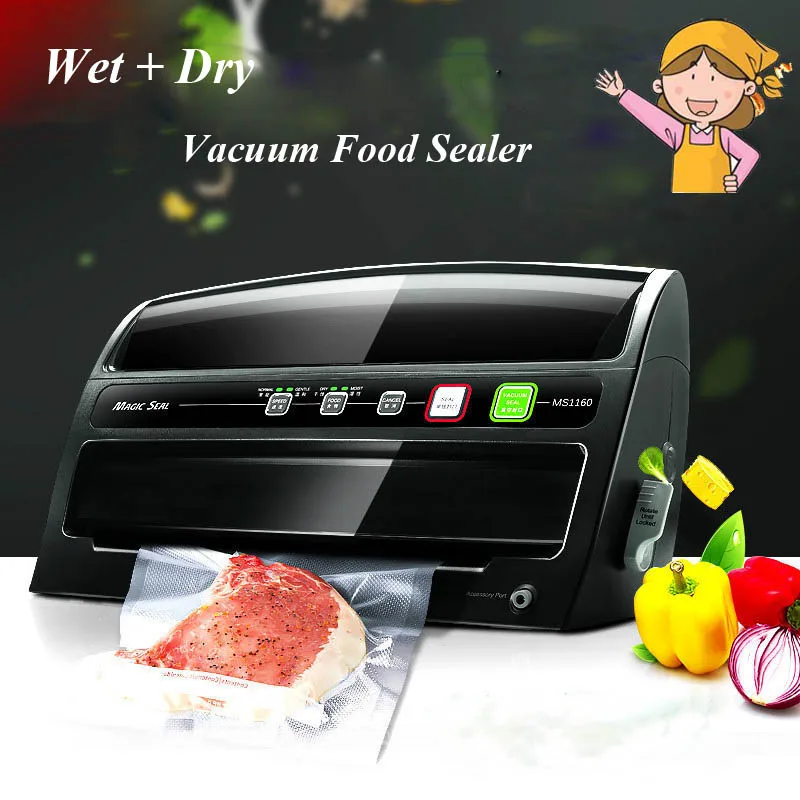 1pc Automatic Dry/ Wet Vacuum Food Sealer Household Food Preservation