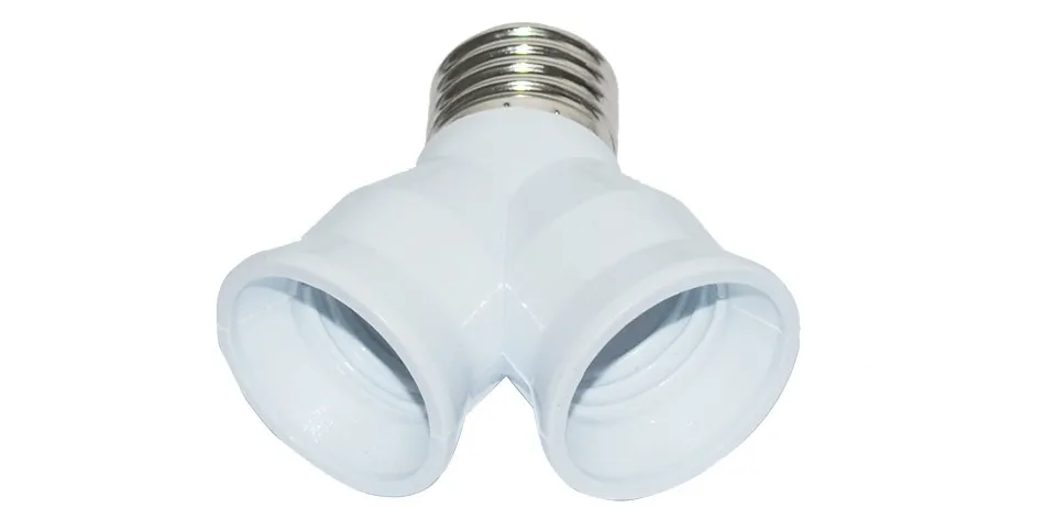 E27 TO 2 E27 BASE SOCKET LED LAMPE 27 TO 2E27  (6)