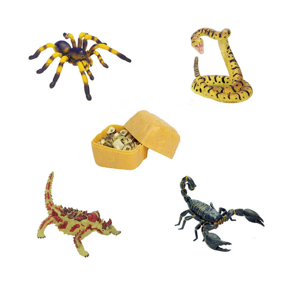 Assorted 4pcs/set of ukenn 3D desert animal puzzles DIY models kids