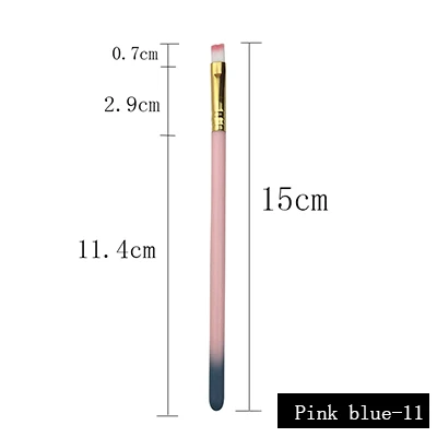 Кисти для макияжа 1 шт. Косметика зубная щетка для порошка Тональная основа крем Кисть Одиночная синтетическая щетка для волос FL-1 - Handle Color: 1.48
