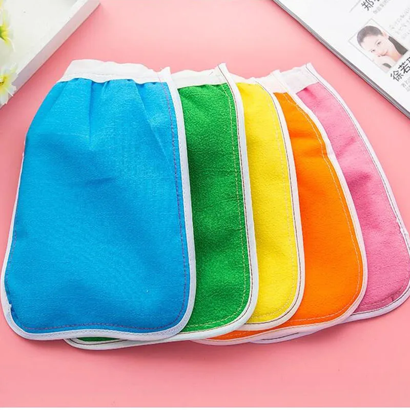 Image 500pcs Korea Hammam Scrub Mitt Magic Peeling Glove Exfoliating Tan Removal Shower Bath Morocco Towel Bathroom Supplies ZA1334