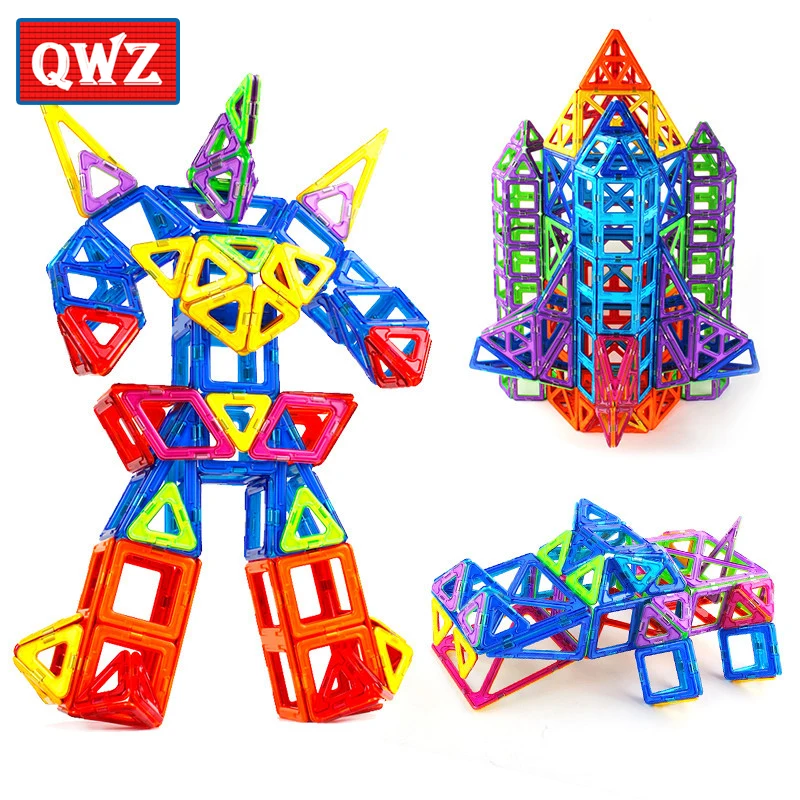 Koop QWZ 400pcs Mini Magnetische Blokken Brinquedos Modellen Building Magnetische Designer Bricks Magnetische Speelgoed Educatief Kinderen Geschenken