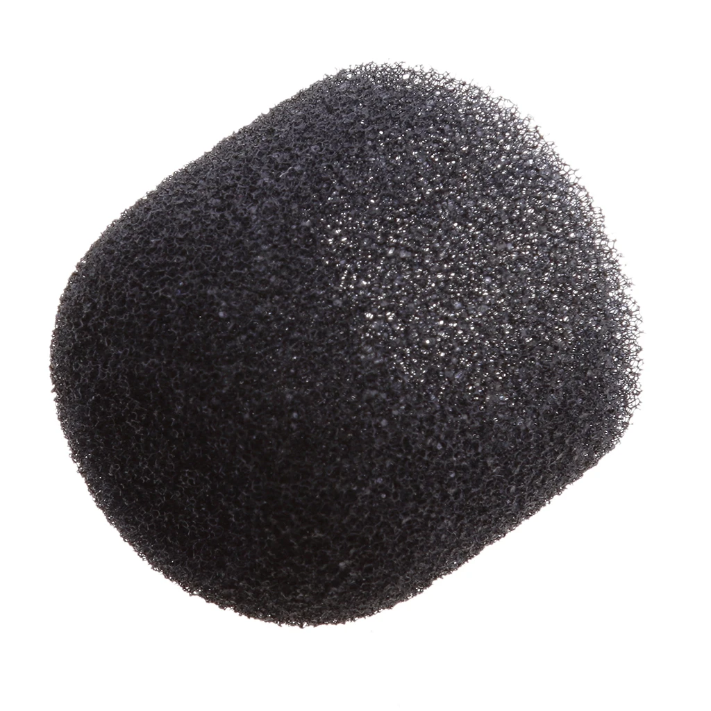 20Pack Ball Type Handheld Stage Karaoke Microphone Windscreen Foam Cover Caps 3cm Diameter Black