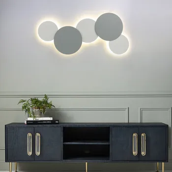 

Creative Wall Lamp LED Simple Creative Round Wall Lamp Can Be Combined 30CM