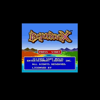 

Equinox NTSC Version 16 Bit 46 Pin Big Gray Game Card For USA Game Players