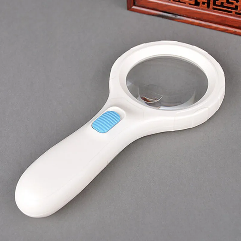 6X 16X Illuminated Plastic Handheld Reading Newspaper Elderly People