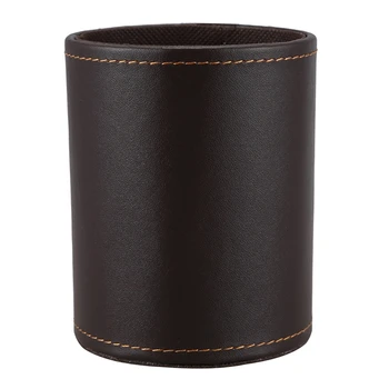 

Faux Leather Pen Pot Pen/Pencil/Mobile Phone /Desk Supplies Organizer
