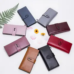 2018 кошелек женский Cartera Mujer большой емкости Portefeuille Femme Многофункциональный клатч длинный кошелек модные кошельки PU Portemonnee