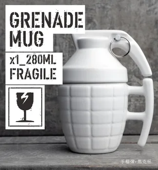 

imitating shape Modeling Coffee Cup Mug A new type cup bomb shaped ceramic cup Military Bomb