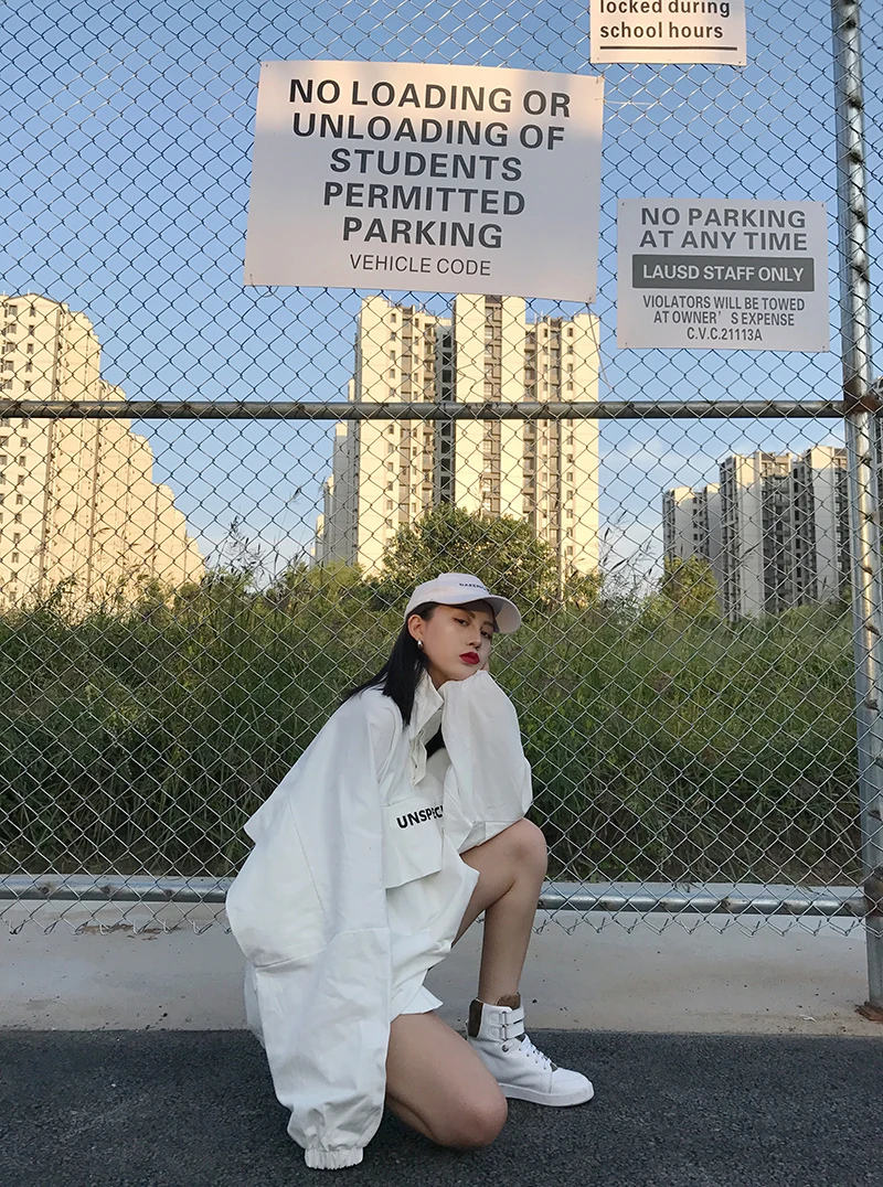 Уличная Корейская одежда больших размеров d вышивка деревянные буквы водолазка Свободный пуловер свитшот худи Harajuku ветровка