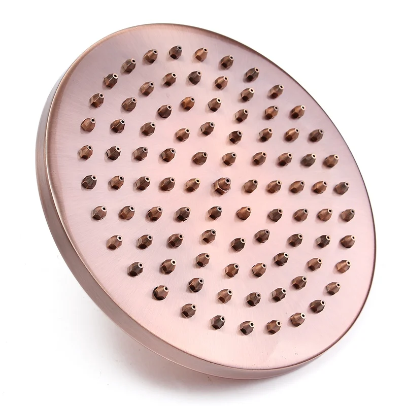 Economici 8 pollici Rotonda Vintage Retro Bagno Doccia a Pioggia Testa di Rame Rosso Antico Tubo Top Doccia Spruzzatore Bagno Strumenti