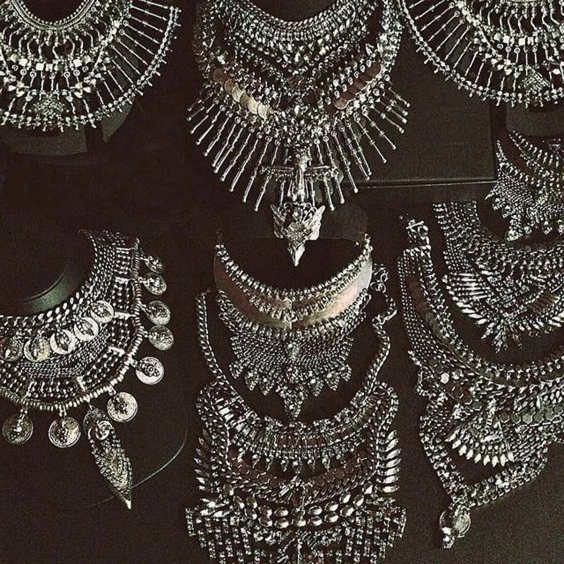Dvacaman Fashion Jewelry Women Collier Big Vintage Maxi Chunky font b Necklaces b font font b