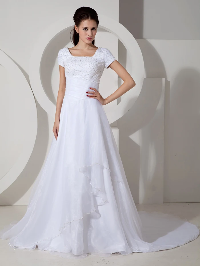 modest wedding dresses for older brides
