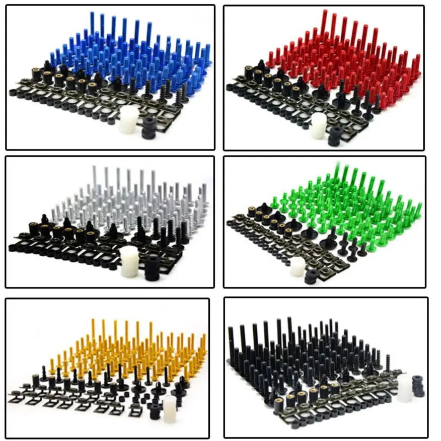CNC универсальные аксессуары для мотоциклов обтекатель/болты на лобовое стекло шурупы Набор для Yamaha ybr 125 yzf-r15 XT660 xt660x xt660r xt660z