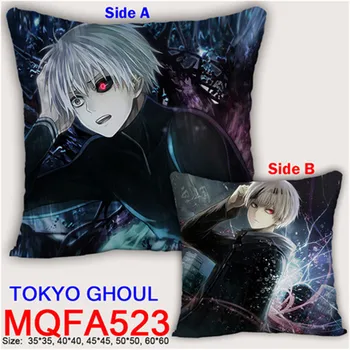 

Amellor Pillow 45X45CM Customized TOKYO GHOUL Anime Decorative Pillows Cushion Soft Two-Side Printed Pillow for Anime Fans Gifts