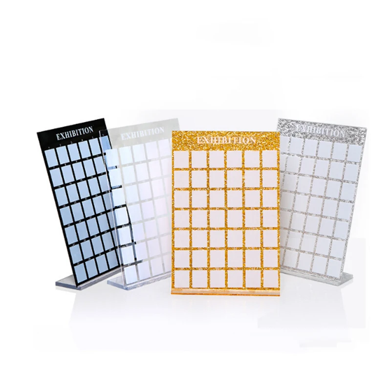 

4 Colors 42 Tips Nail Gel Polish Color Card Acrylic Nail Display Color Rack Card Board Show Case Books
