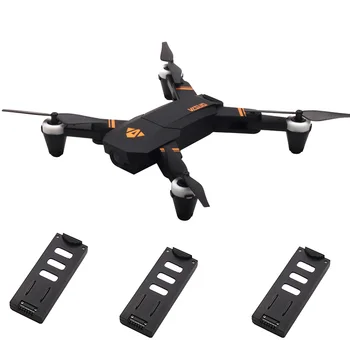 

VISUO XS809 Mini Foldable RC Drones WiFi FPV Camera Altitude Hold G-Sensor Control Headless Mode One Key Return Drone 3 Battery
