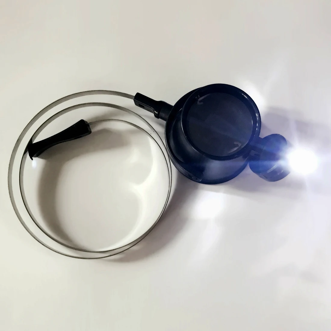 

Hot!High quality Led Lighted 15X Eye-Loupe Hands-Free Head Band Magnifier With 2CR1620 Lithium Metal Battery