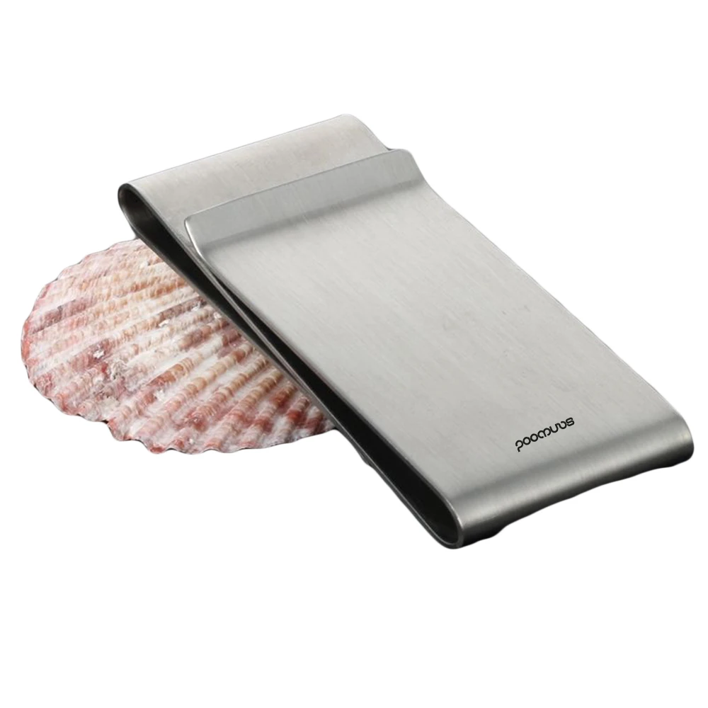 Stainless Steel Silver Color Slim Money Clip Purse Wallet Credit Card ID Holder Metal Men Cash Bill Clamp зажим для денег 4