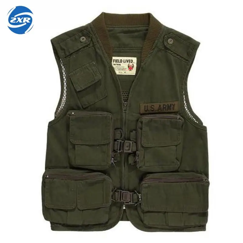 

New Spring And Summer Men Army Military Fans Tactical Vest Ventilate Recreation Suits Bags Advertising Photography Hiking Vest