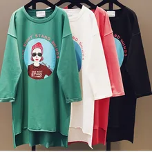 Новая женская футболка для весны лета размера плюс с буквенным принтом 3/4 рукав Harajuku топы с капюшоном рубашки шикарные блузки белые черные женские