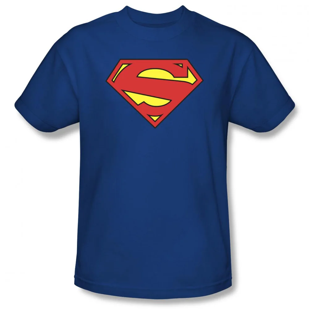 blue Супермен 52 щит DC Comics взрослая рубашка S-3XL - Цвет: blue