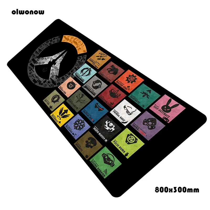 OW коврик для мыши подставка для запястья 80x30 см Коврик для мыши locrkand компьютерный коврик для мыши игровой коврик для мыши геймер для ноутбука модные коврики для мыши - Цвет: Size 800x300x2mm