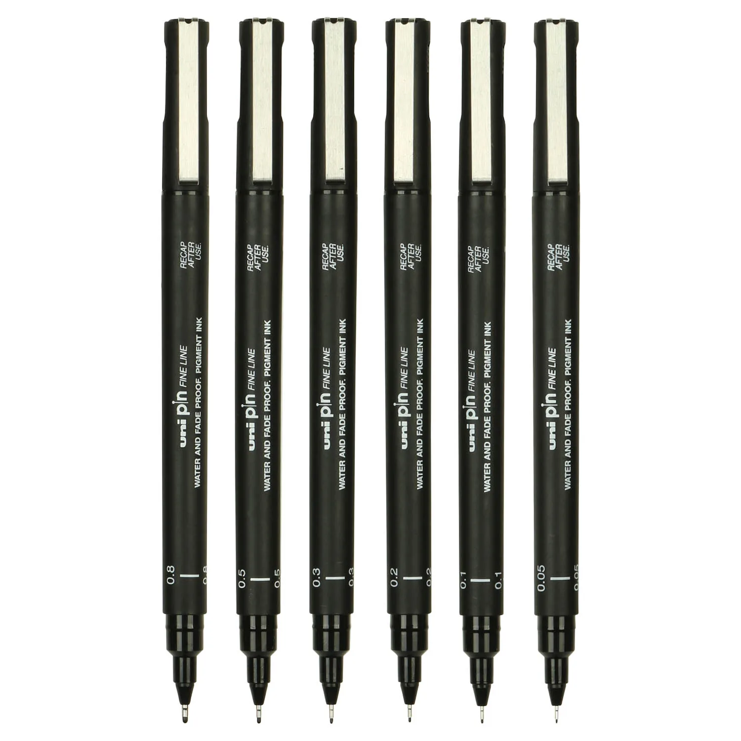 6 шт./лот подводка пигмент микрон гелевая ручка Fineliner ультратонкий художественный