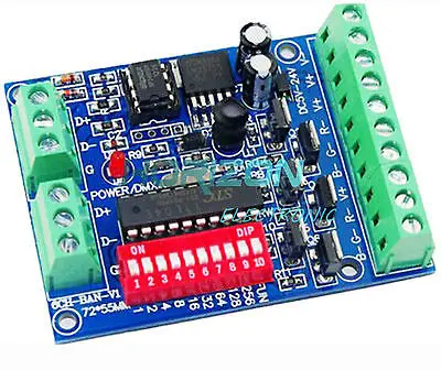 

DMX512 Decoder 6CH Channel RGBW Controller LED stage lighting CMOS Output GOOD