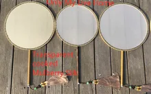 Fine Chinese Traditional Mulberry Silk Fan Dance Costume White Vintage Bamboo Handles Fan DIY Hand Painting Embroidery Hand Fan silk traditional bamboo fan with painting ancient chinese golden