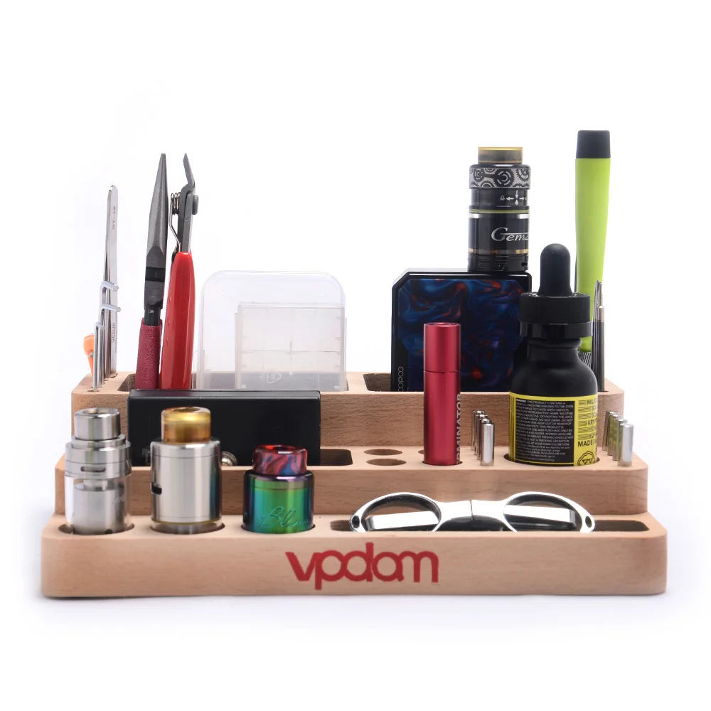 Оригинальный vpdam e подставка для сигарет распылитель Vape деревянная база