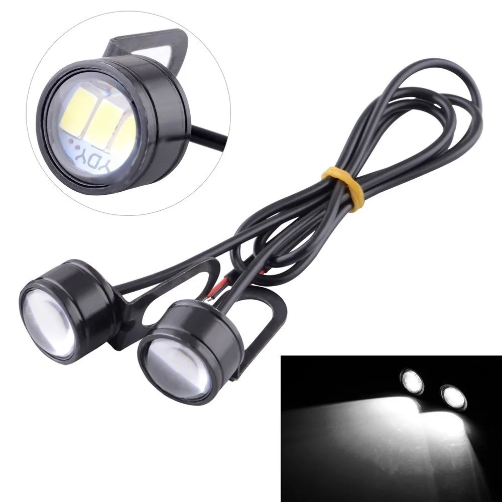  2pcs DC 12V 5W Eagle Eye LED 20mm Hawkeye Reverse Backup Light DRL Daytime Running Light Signal Bul - 33032650668