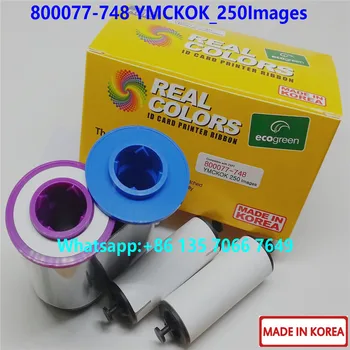 

5Pieces Compatible Zebra ZXP7 Ribbon 800077-748 YMCKOK 250 Images Double Side Printing for Zebra ZXP7 Card Printer
