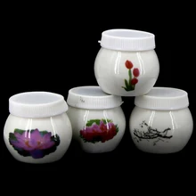 1 шт. цветочный принт прозрачная керамическая чашка для ногтей Хрустальная стеклянная чашка для акрилового дизайна ногтей керамическая стеклянная жидкая стеклянная пудра Dappen блюдо