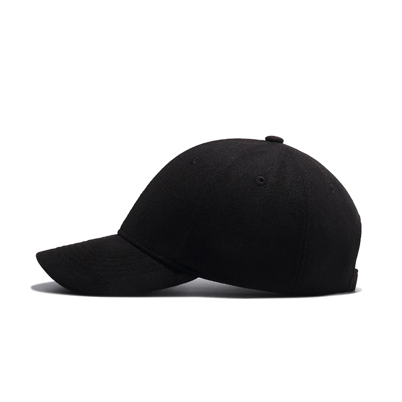 Wuke-Baseball-Cap-Black-Gray-Wool-Baseball-Cap-Men-Women-Brand-Caps-Snapback-Hats-Bone-Cap