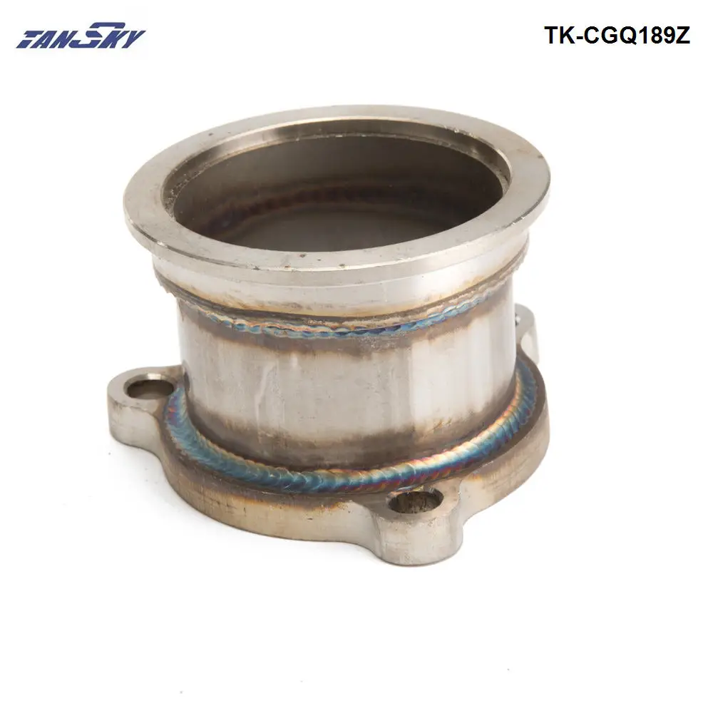 T3//T4 Turbo 5 Bolt Exhaust Turbo Down Pipe Flange To 2.5/" 63mm V band Adapter
