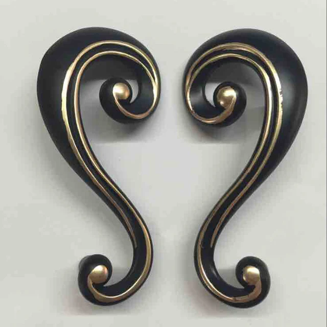 Cheap 4PCS CC 60mm Black Cabinet Handles Symmetry Pulls Antique Dresser Drawer Pull Handle Kitchen Furniture Handle Hardware Cheap 4PCS CC 60mm Black Cabinet Handles Symmetry Pulls Antique Dresser Drawer Pull Handle Kitchen Furniture Handle Hardware