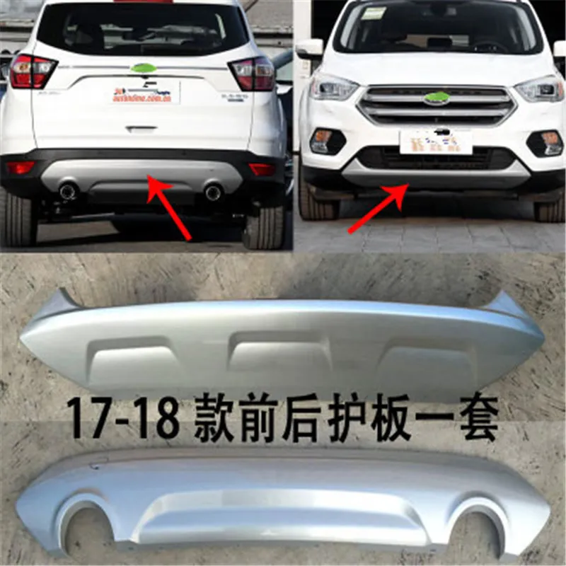 ABS Front+Rear car bumper cover trim plastic Bumper bars front and rear