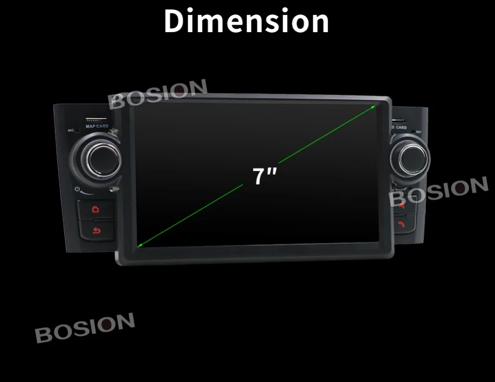 Cheap Bosion HD 1 din Android 8 Octa Core car GPS Navigation 7 " Car DVD radio Multimedia for Fiat Linea 2006 with Radio/BT/RDS/WIFI 2