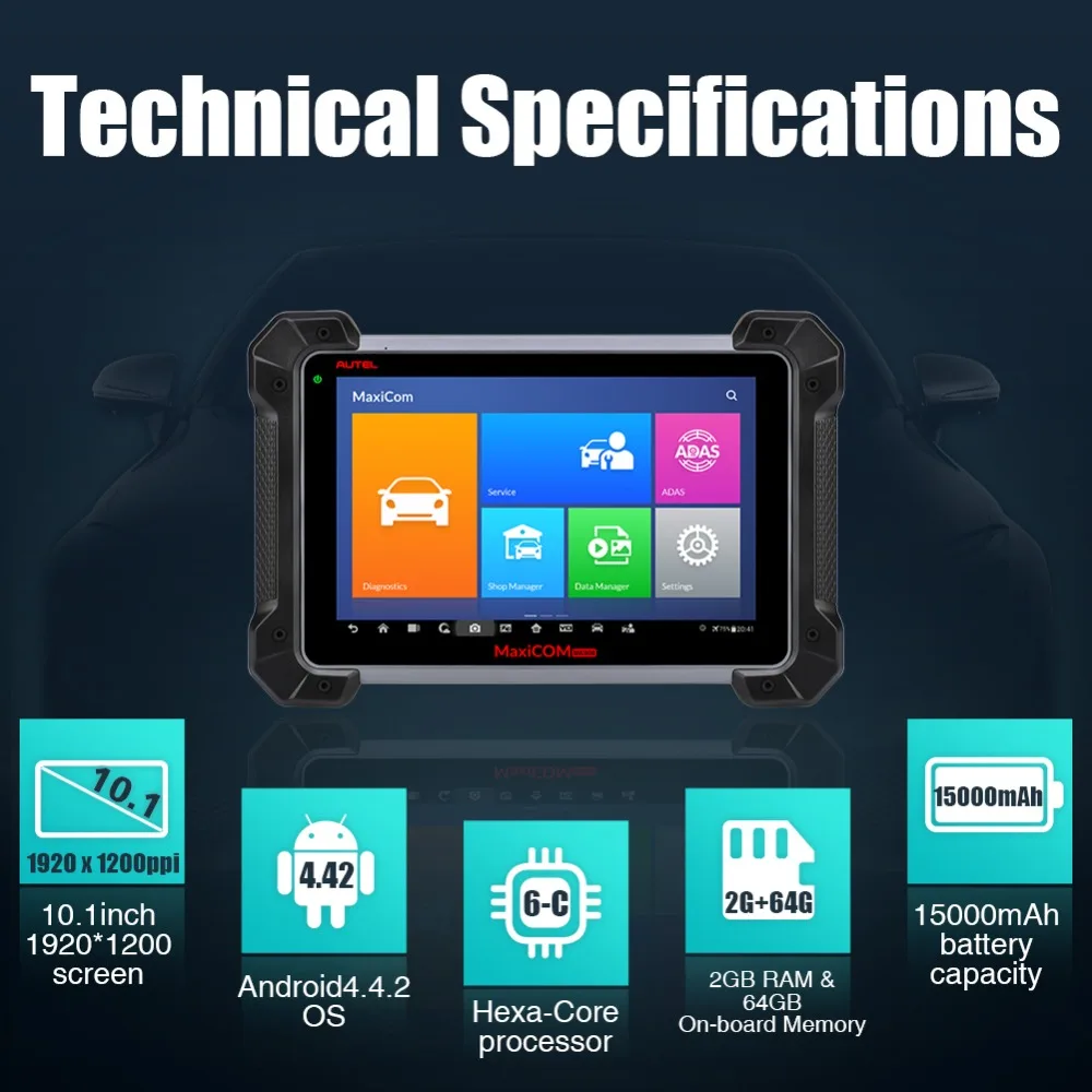 Новый autel MaxiCOM MK908P автомобильный диагностический инструмент ECU программирование