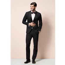 mens fashion suit beach tux men 2017 custom made suit slim fit black formal wear dress 2017