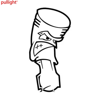

7.4*15.2CM Angry Engine Piston JDM Car Sticker Interesting Motorcycle Vinyl Decals