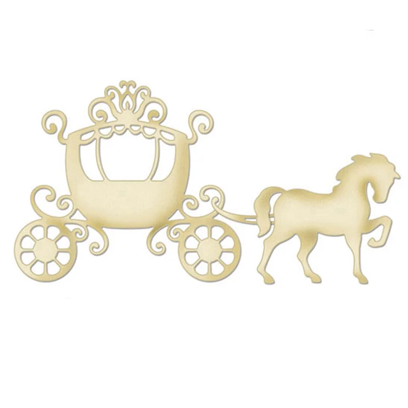 

Pumpkin Carriage Horse Metal Cutting Dies For DIY Scrapbooking Embossing Paper Card Making Decorative Crafts Die Cuts New 2018