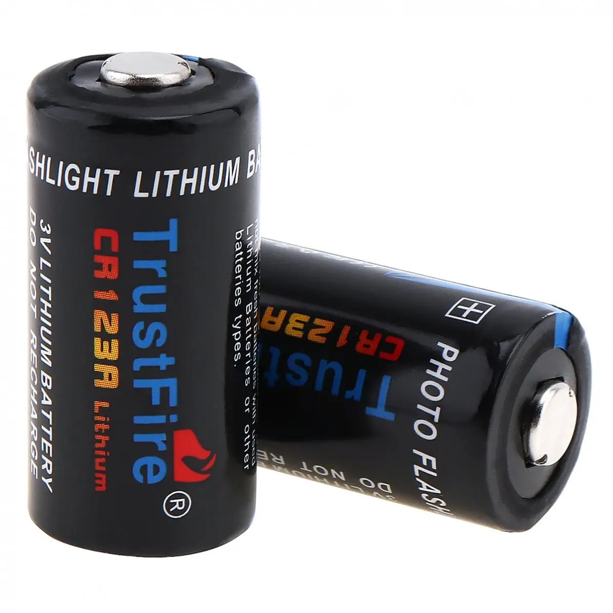 2 шт./лот TrustFire CR123A 3V 1400mAh литиевая батарея с предохранительным клапаном для фонарика/фары/камеры