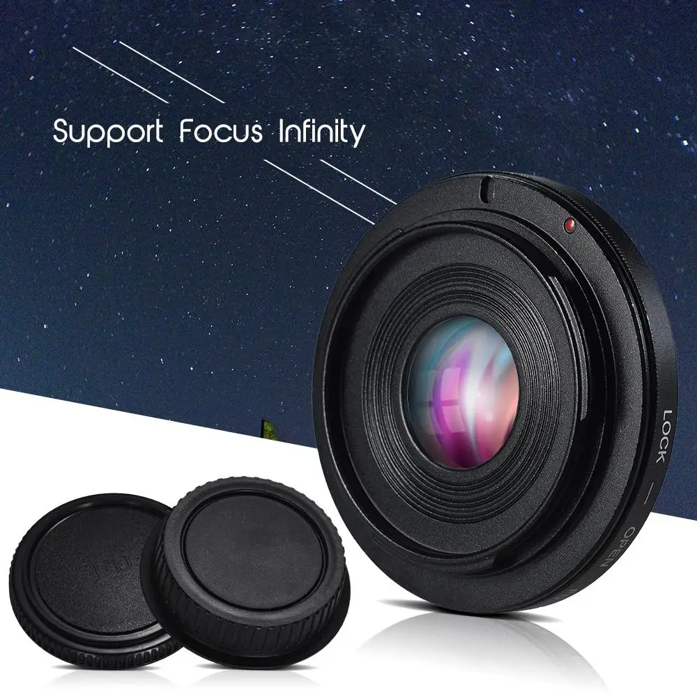 

For FD-EOS Lens Mount Adapter Camera Lens Adapter Ring with Optical Glass Focus Infinity FD Lens to EOS EF Mount Body for Canon Camera r60