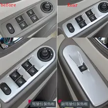 Автомобильный Стайлинг подходит для Renault captur ABS подлокотник на внутреннюю сторону двери Кнопка Подъема Окна крышка отделка 4 шт./компл. интерьер