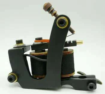 

5Pcs/lot Professional Handmade Tattoo Machine 10 Wrap Coils Iron Cast Frame Custom Tattoo Gun For Liner Shader HTM-6272