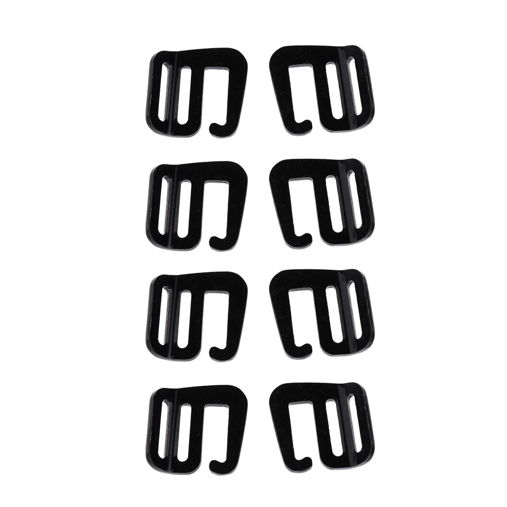 4 Pairs of 1 Inch G Hook Webbing Buckle Clip Replacement for Backpack Strap Belt 25mm Hardware Outdoor Backpack Accessories